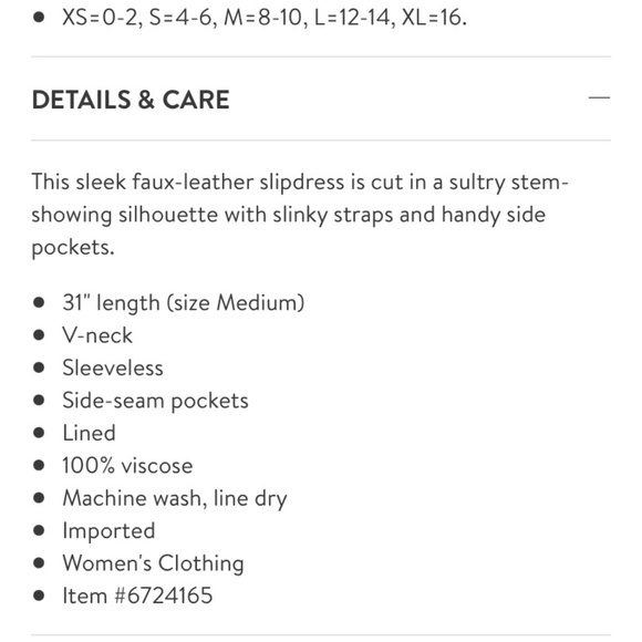 We The Free Free people black slip into something faux leather mini dress XS - Picture 3 of 9